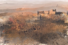 Landschaft - 2024 - Mischtechnik auf Leinwand - 80cm x 120cm