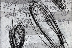 Regina Hadraba Monotypie auf Leinwand