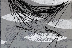 Regina Hadraba Monotypie auf Leinwand