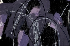 Regina Hadraba 2023 Monotypie auf Leinwand 30 x 40 cm