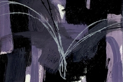 Regina Hadraba 2023 Monotypie auf Leinwand 30 x 40 cm