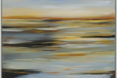 Puck Steinbrecher - Abendwatt  - 2022- Acryl auf Lw. 80 x 100 cm